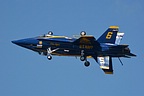 Blue Angels solos inverted mirror pass