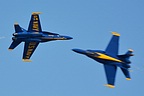 Blue Angels opposing solos	knife edge crossing