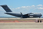 C-17A Globemaster III arriving to join the static display