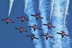 Canadian Snowbirds formation looping