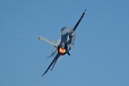 F-16 Viper Demo climbing away in full afterburner