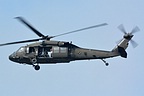 UH-60 Black Hawk taking off for the National Guard's demo