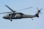 UH-60 Black Hawk taking off for the National Guard's demo