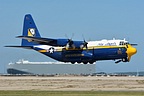 USN Blue Angels 'Fat Albert' taking off for Saturday's display