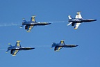 USN Blue Angels formation roll