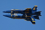 USN Blue Angels solo mirror flight