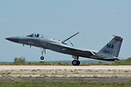 ANG F-15C Eagle 79-0064 landing at Quonset Point