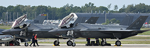 F-35A Lightning II 11-5037 and 11-5036 on the ramp