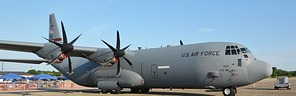 C-130J Hercules of the resident RI ANG 143rd AW