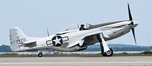 P-51D Mustang landing