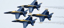 USN Blue Angels tight formation display work