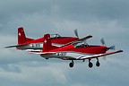 Swiss Air Force Pilatus PC-7 two-ship landing