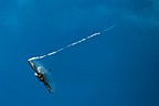 Dynamic shot of the Armée de l'Air Rafale Demo