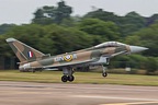 RAF Typhoon FGR4 with Battle of Britain Hurricane GN-A markings