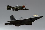 USAF F-22 Heritage Flight