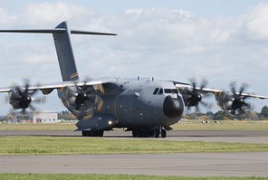 RAF A400M arriving at Ohakea