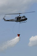 UH-1H firefighting demo