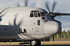 USMC KC-130J crew waiving goodbye to the crowd at Ohakea