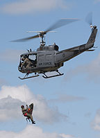 RNZAF UH-1H rescue demonstration