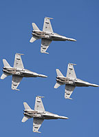 RAAF F/A-18A Hornet fourship formation