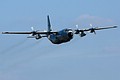 Belgian Air Force C-130H Hercules fly-by