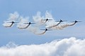 Aerostars Yak-50 team with Breitling Sukhoi 26