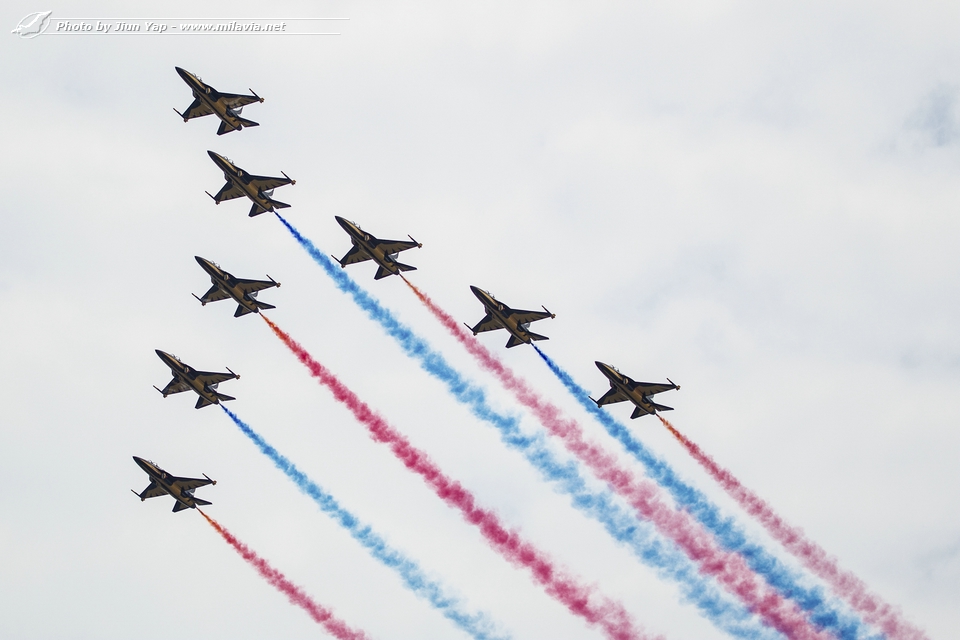 Singapore Airshow 2014 - Republic of Korea Air Force Black Eagles