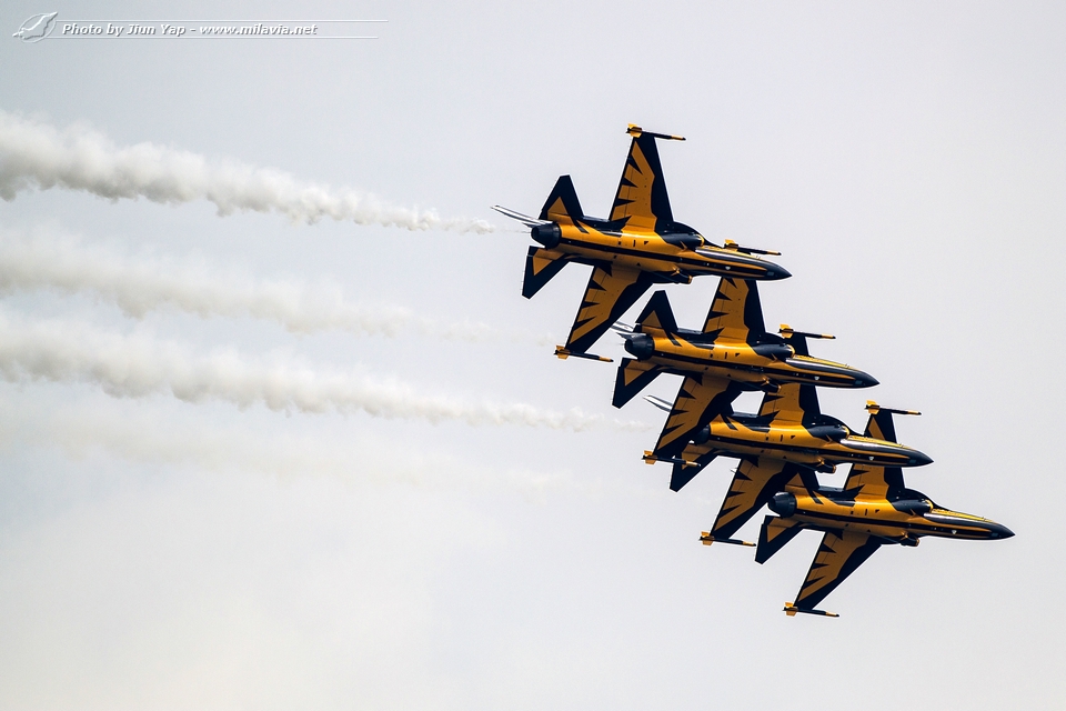 Singapore Airshow 2014 - ROKAF Black Eagles