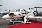 Phenom 100 by Embraer, one of the new exhibitors among the business jets
