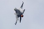 USAF F-16C high-G afterburning turn