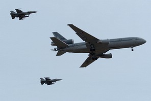 RNLAF KDC-10 and BAF F-16s