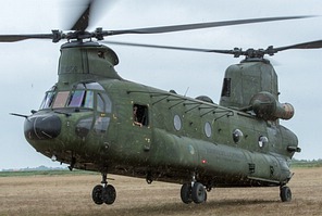 RNLAF CH-47D Chinook departure