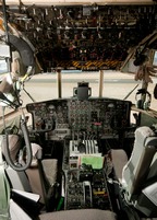 C-130H flightdeck, still pending upgrade to digital 'glass'