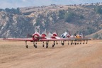 Yak-52 mass take-off