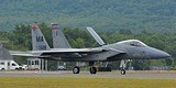 Massachusetts ANG 104th FW F-15C Eagle taxi to runway