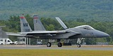 Massachusetts ANG 104th FW F-15C Eagle taxi to runway