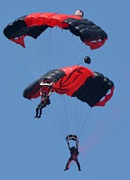 U.S. Army Special Operations Command Black Daggers parachute demo team