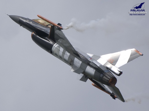RNLAF F-16 Demo Team Wallpaper