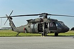 An angled front view of this Sikorsky UH-60M