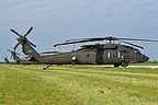 Sikorsky UH-60Ms parked on south side of the Rivolto taxiway