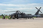 June 14, 2018 HH-60G of the 56th Rescue Squadron re-based at Aviano AB still seen with LN tail code, a few days since the move from RAF Lakenheath