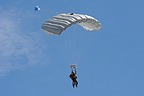 June 14, 2018 Col. Richard Nelson, 31st Fighter Wing Commander, jump with a pararescueman from 57th Rescue Squadron