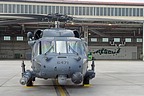 A frontal view of an HH-60G Pave Hawk assigned to 56th Rescue Squadron / 31st Fighter Wing