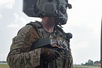 The gunner checks the engine start and the initial blades rotation