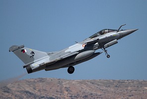 Qatar Emiri Air Force Rafale CQ QA223 take-off