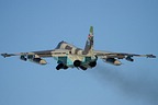 Azerbaijani Su-25 blue 23 take-off