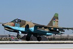 Azerbaijani Su-25 blue 09 landing