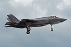 F-35A 17-5248, sporting the 421st Fighter Squadron "Black Widows" badge, landing at Aviano AB on Saturday afternoon, May 25, 2019. 