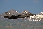 The F-35A 15-5173 is sporting the "Rams" emblem at the top of the tail. 