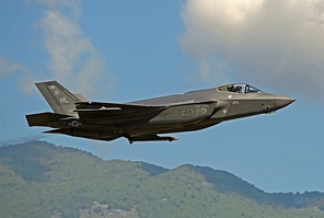 F-35A 15-5203 is taking-off for the morning sortie. 